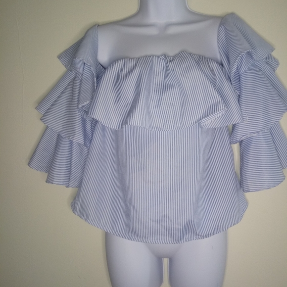Elenza by L&L RUFFLE BLOUSES  OFF SHOULDER - Picture 12 of 15